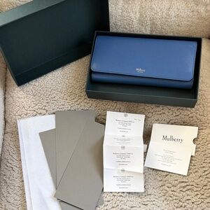 Mulberry Blue Leather Men's Wallet